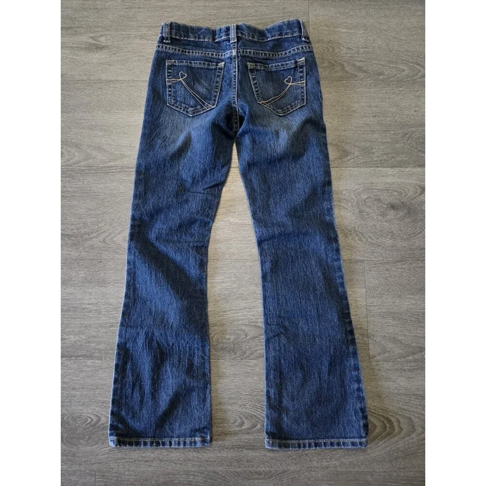 Original Brand Est. 89 Place Girls Straight Leg Jeans Size 8 Blue Denim